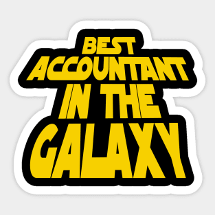 Best Accountant in the Galaxy Sticker